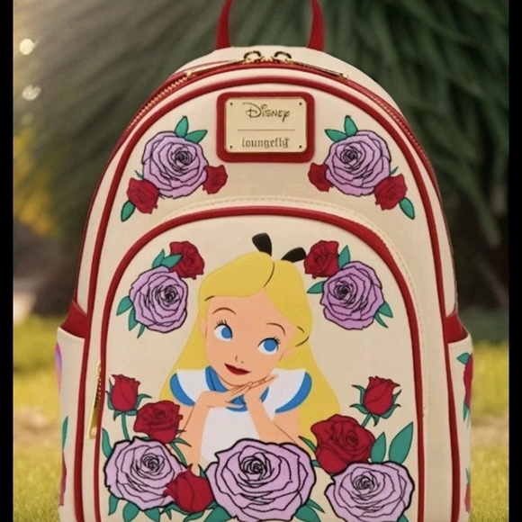 Disney Loungefly Alice in Wonderland Backpack - Picture 6 of 6